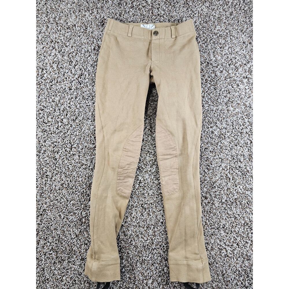 Tuff Rider womens Sz 12 Equestrian Pants Stirrup Beige Horseback Riding